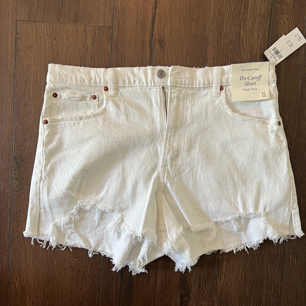 Abercrombie High Rise Cut Off Shorts